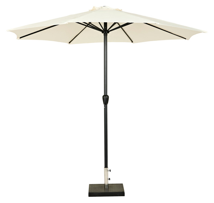 Parasoll m/vev Beige/Svart Ø3 m Sunlife